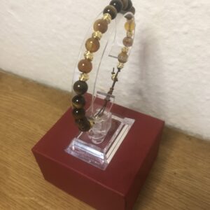 Bernstein-Tigerauge Armband