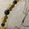 Doppelte Kraft – Armband mit Obsidian, Bernstein & zwei 24k Gold Pixiu – Bild 4
